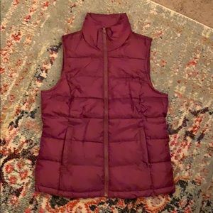 Burgundy Puffy Vest